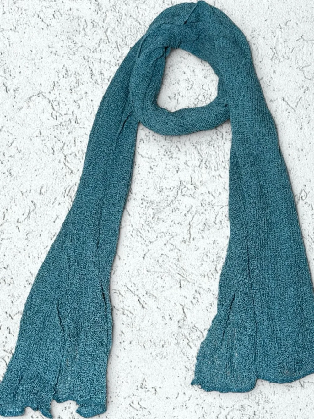 🌻Rayon Teal Lightweight Knit Scarf - Women's Wrap